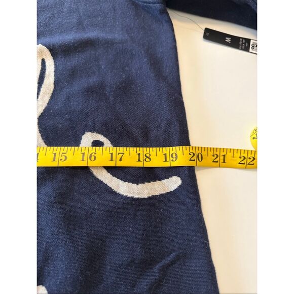 NEW Nic+Zoe Navy French Terry “Style Doesn’t Stop” Tunic Sweater/Top Sz M Preppy - Picture 10 of 13